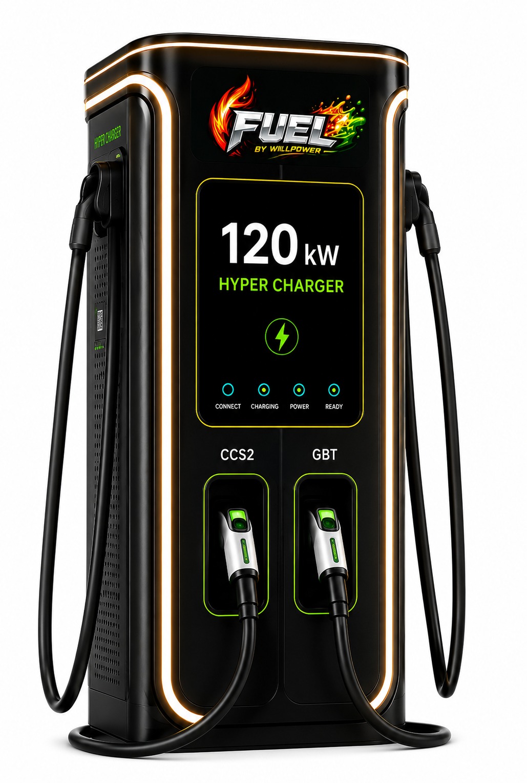 Fuel 120 kW Charger Side View